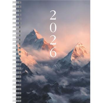 rido/idé Buchkalender Timing 1 Wire-O Mountain A5 2S/1W 2026