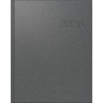 rido/idé Buchkalender Chefplaner grau A5 1T/1S 2026