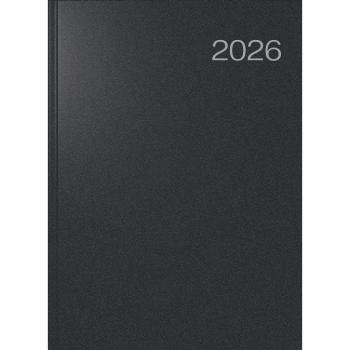 rido/idé Buchkalender Conform Balacron schwarz A4 1T/1S 2026