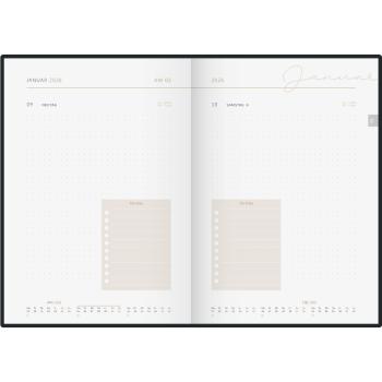 Preview: rido/idé Buchkalender Premium Young Line Monstera A5 1S/1T 2026