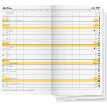 Bunnen Faltkalender-Einlage Mod.746 9x15cm 2026