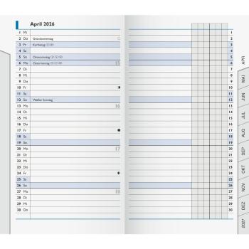 Brunnen Taschenkalender Einlage Mod.753 9×15cm 2S/1M 2026