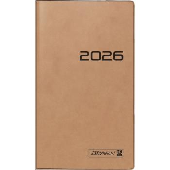 Brunnen Sichtkalender Mod.758 9x15cm 1S/1W braun 2026