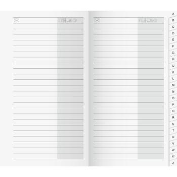 Preview: Rido Registerheft A-Z 153x87mm Miniplaner