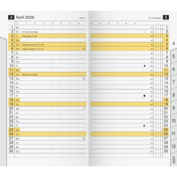 rido/idé Ersatzkalender M-planer Register 2026