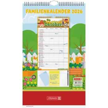 Brunnen Familienkalender Graphics 25x42cm 2026