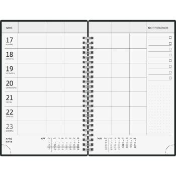 Preview: Brunnen Familienplaner Grafik2 A5 2S/1W Animal 2026