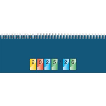 Brunnen Querterminbuch DATALine blau 30x11cm 1S/1W 2026