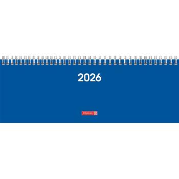Brunnen Querterminbuch blau 30x11cm 2S/1W 2026