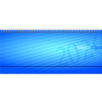 rido/idé Querterminkalender Septant blau 31x14cm 2S/1W 2026