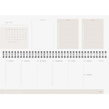 Preview: rido/idé Querterminkalender Young Line Shadows 30x10cm 2S/1W 2026