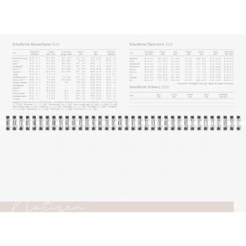 rido/idé Querterminkalender Young Line Shadows 30x10cm 2S/1W 2026