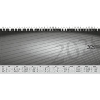 rido/idé Querterminkalender Sequenz schwarz 30x10cm 2S/1W 2026