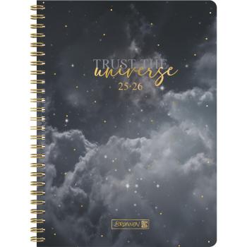 Brunnen Schülerkalender Style A5 2S/1W Clouds 2025/26