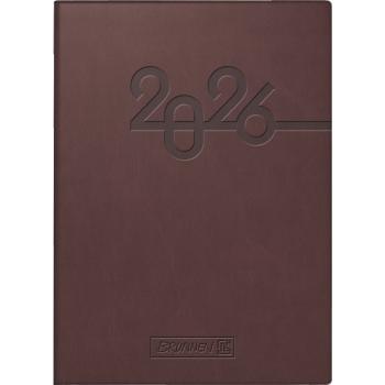 Brunnen Taschenkalender 731 braun 10x14cm 2S/1W 2026