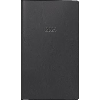 Brunnen Taschenkalender Register Mod.753 9x15cm 2S/1M schwarz 2026