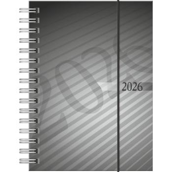 rido/idé Taschenkalender Technik I perfect PP anthrazit 10x14 2S/1W 2026