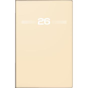 rido/idé Taschenkalender Partner PVC sand A7 2S/1W 2026