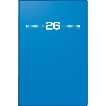rido/idé Taschenkalender Partner PVC blau A7 2S/1W 2026