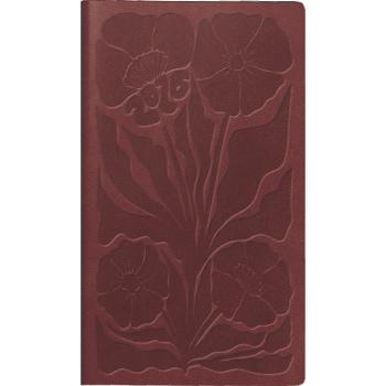 rido/idé Taschenplaner int. Trend2 Blossom dunkelrot A6 2S/1W 2026