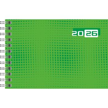 rido/idé Taschenkalender Septimus Wire-O 2S/1W grün 2026