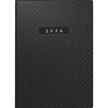 rido/idé Taschenkalender Technik I Carbon 10x14cm 2S/1W 2026