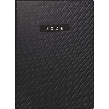 rido/idé Taschenkalender Technik III Carbon schwarz 10x14cm 1T/1S 2026