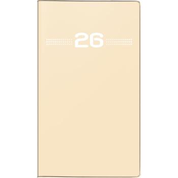 rido/idé Faltkalender Miniplaner D-15 sand A6 2S/1M 2026