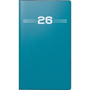rido/idé Faltkalender Miniplaner D-15 petrol A6 2S/1M 2026