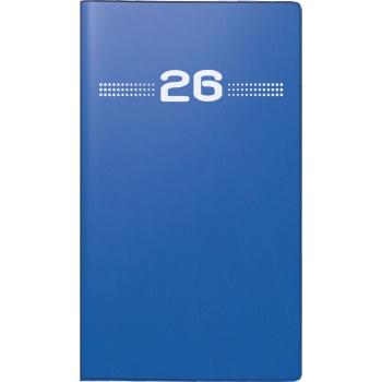 rido/idé Faltkalender Miniplaner D-15 blau A6 2S/1M 2026