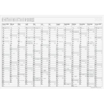 rido/idé Wandkalender Young Design 86x61cm 1S/13M 2026