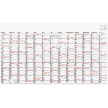 rido/idé Wandkalender Young Design XL 139x79cm 1S/13M 2026