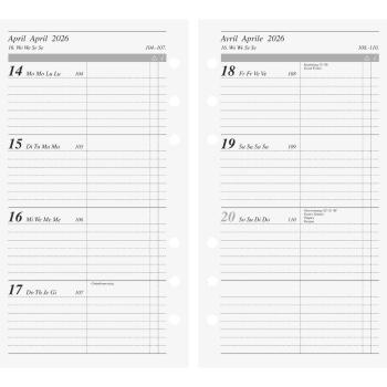 rido/idé Timeplaner action Kunstleder 93x172 2S/1W rot 2026