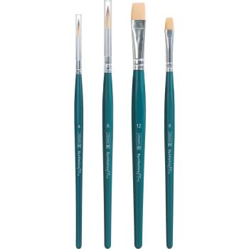 Preview: Brunnen Synthetics Plus 4-Kunsthaarpinsel-Set Mix 1