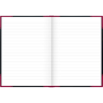 Preview: K&E Notizbuch A5 Chinabuch 96 Blatt liniert schwarz