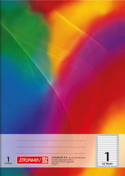 Brunnen Schulheft 32 Blatt Standard A4 Lineatur 1