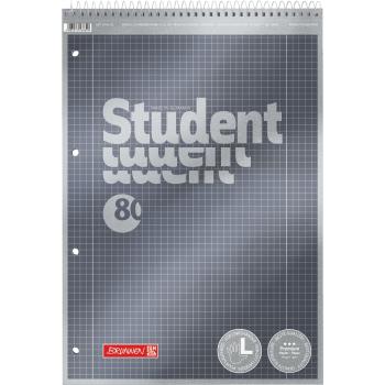 Brunnen Collegeblock A4 Student Premium 80 Blatt kariert Lineatur 28 - Spirale oben