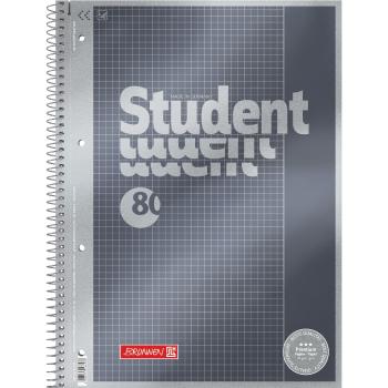 Brunnen Collegeblock A4 Student Premium 80 Blatt kariert Lineatur 26