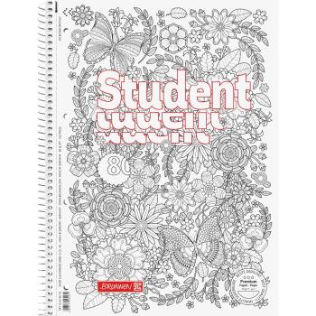 Brunnen Collegeblock A4 Student Premium 80 Blatt Lineatur 27 ZENart Schmetterling