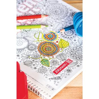 Preview: Brunnen Collegeblock A4 Student Premium 80 Blatt Lineatur 28 ZENart Floral