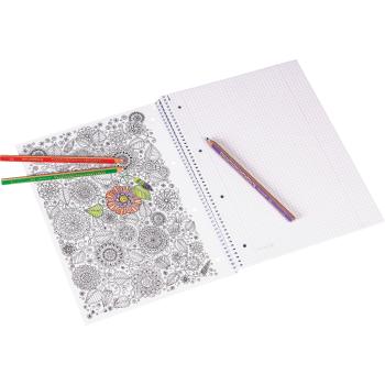 Preview: Brunnen Collegeblock A4 Student Premium 80 Blatt Lineatur 28 ZENart Krake