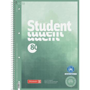 Brunnen Collegeblock A4 Student Premium Recycling 80 Blatt kariert Lineatur 28