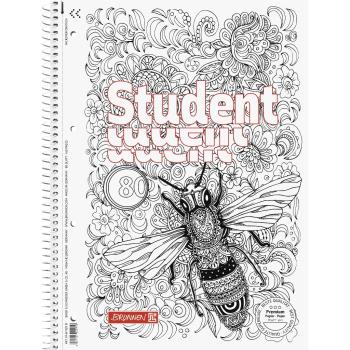 Brunnen Collegeblock A4 Student Premium 80 Blatt dotted ZENart Biene