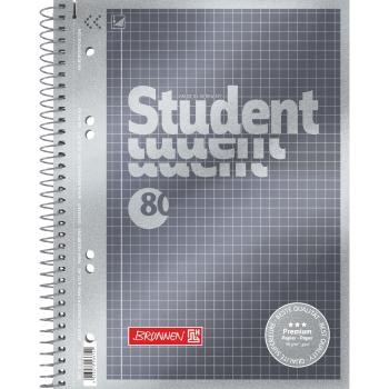 Brunnen Collegeblock A5 Student Premium 80 Blatt kariert Lineatur 5