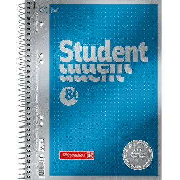 Brunnen Collegeblock A5 Student Premium 80 Blatt dotted