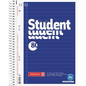Brunnen Collegeblock A5 Student Recycling 80 Blatt liniert Lineatur 4