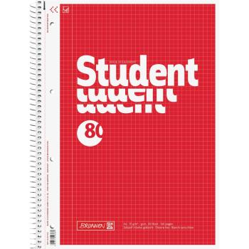 Brunnen Collegeblock A4 Student 80 Blatt kariert Lineatur 22