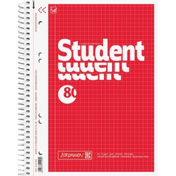 Brunnen Collegeblock A5 Student 80 Blatt kariert Lineatur 5