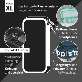 Brunnen Schlampermäppchen s'maepp XL carbon schwarz/silber