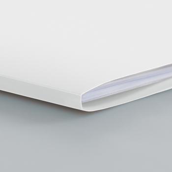 Preview: Brunnen Premium Hefthülle A4 FACT!pp mit Namensschild weiß